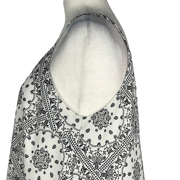 Olivia GREY SPAGHETTI STRAP TUNIC FLORAL‎ PATTERNED TOP - Picture 5 of 13